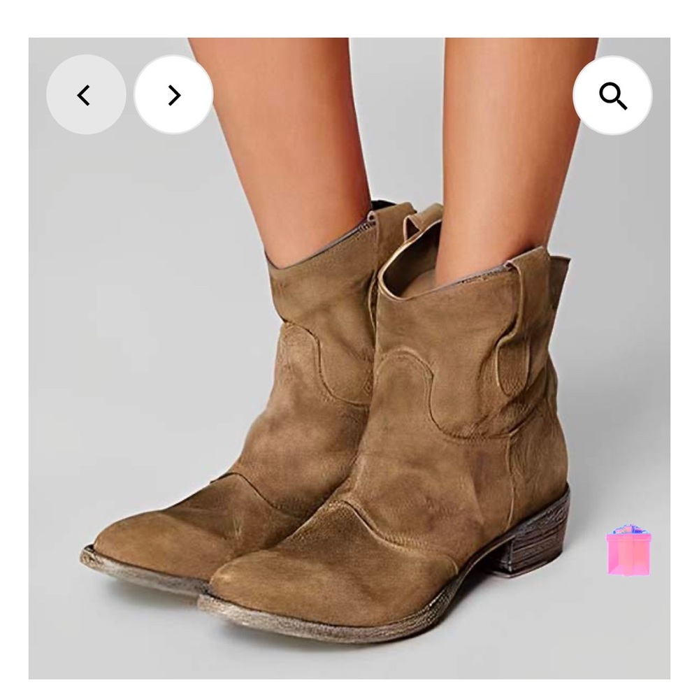 Vintage style ankle boots